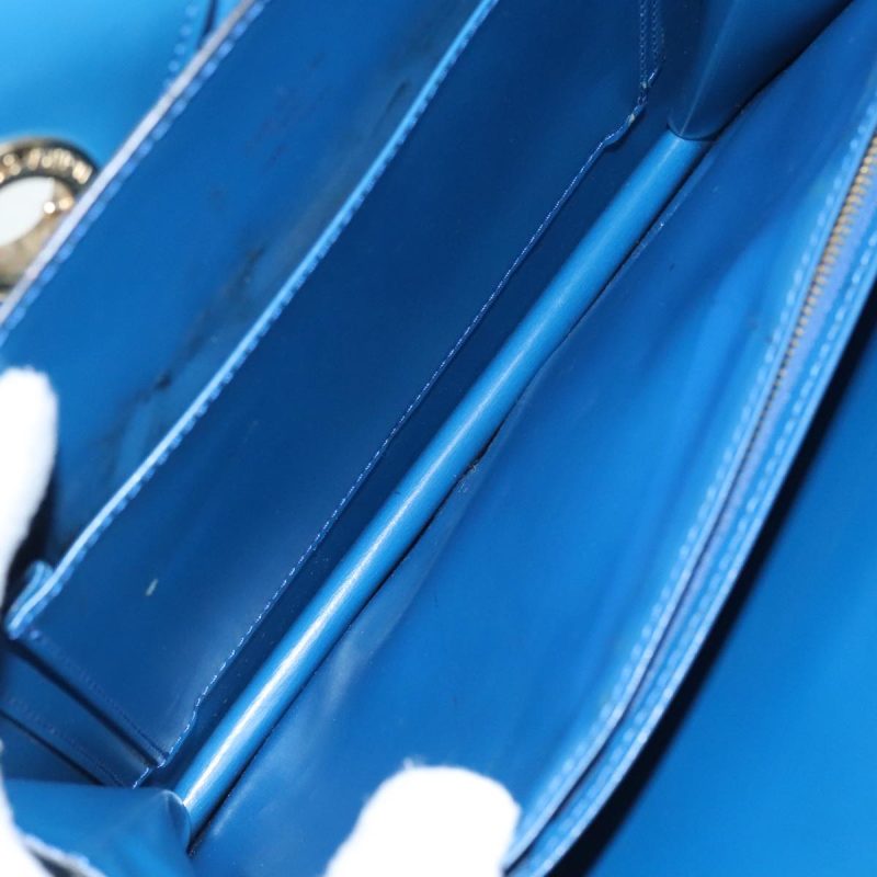 Louis Vuitton Epi Capuchin Shoulder Bag Blue M52345  93937 - Image 9