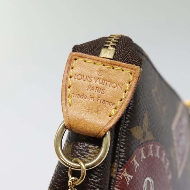 Louis Vuitton Monogram Patch Mini Pochette Accessoires Pouch M95804 Auth 93945 - Image 9