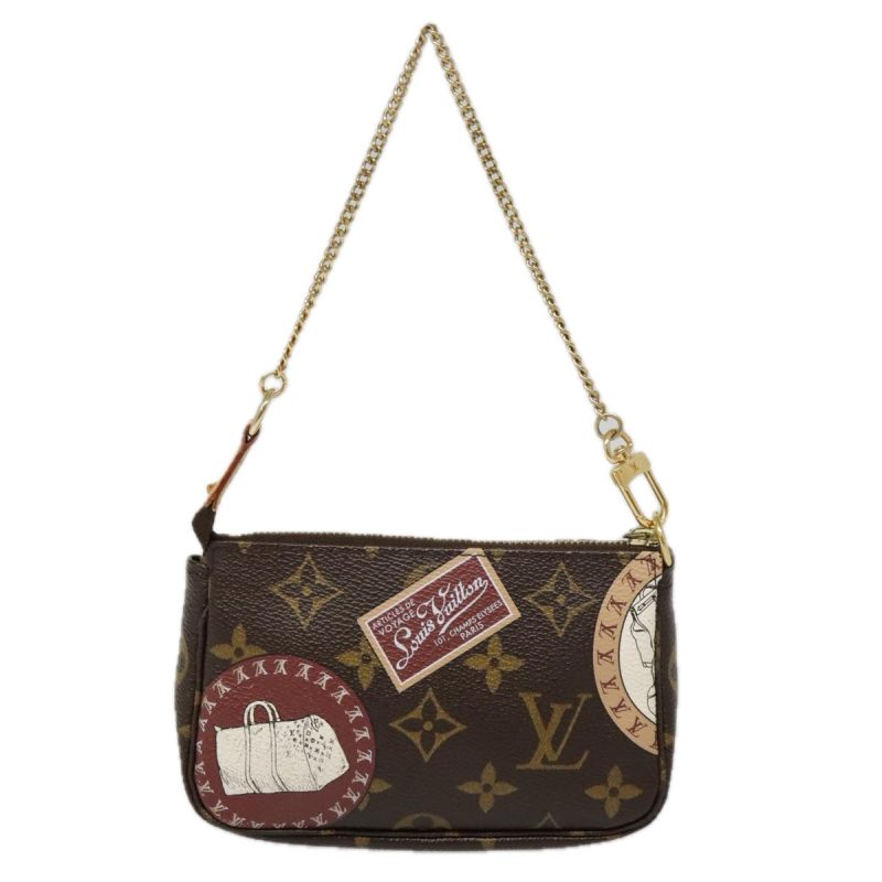 Louis Vuitton Monogram Patch Mini Pochette Accessoires Pouch M95804 Auth 93945 - Image 2