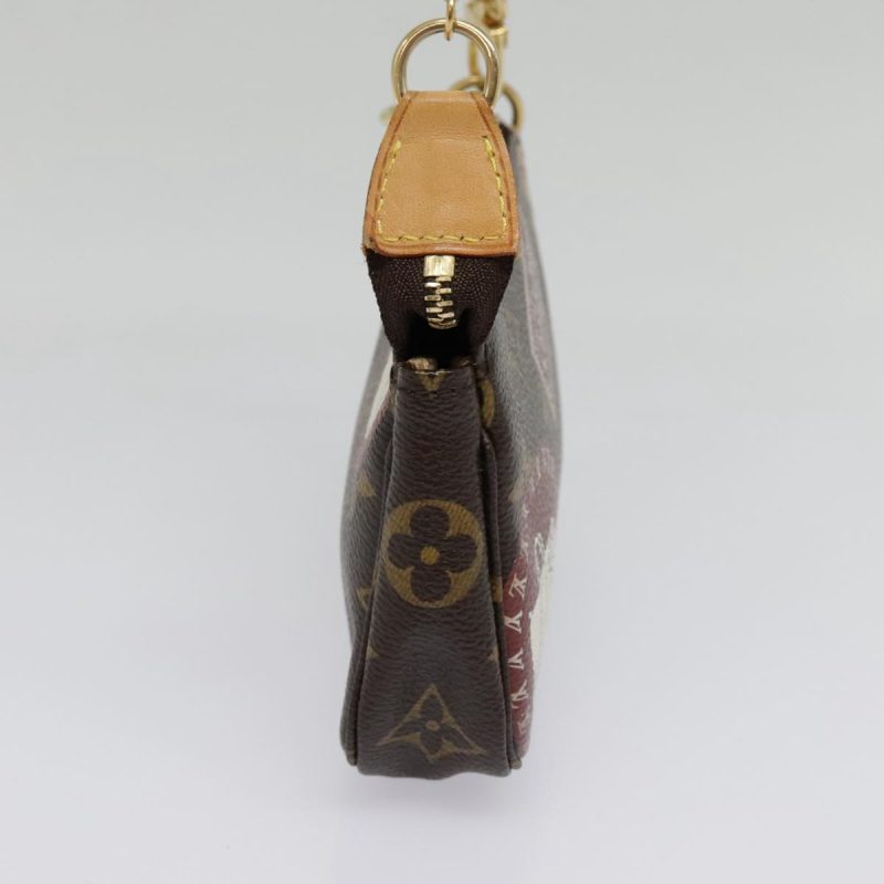 Louis Vuitton Monogram Patch Mini Pochette Accessoires Pouch M95804 Auth 93945 - Image 3