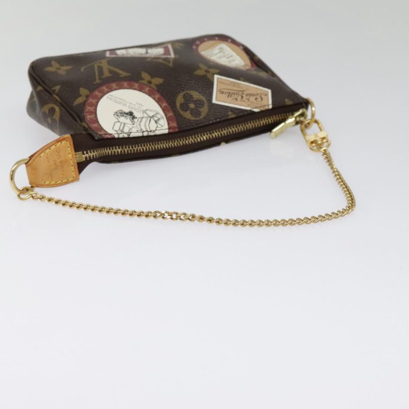 Louis Vuitton Monogram Patch Mini Pochette Accessoires Pouch M95804 Auth 93945 - Image 7