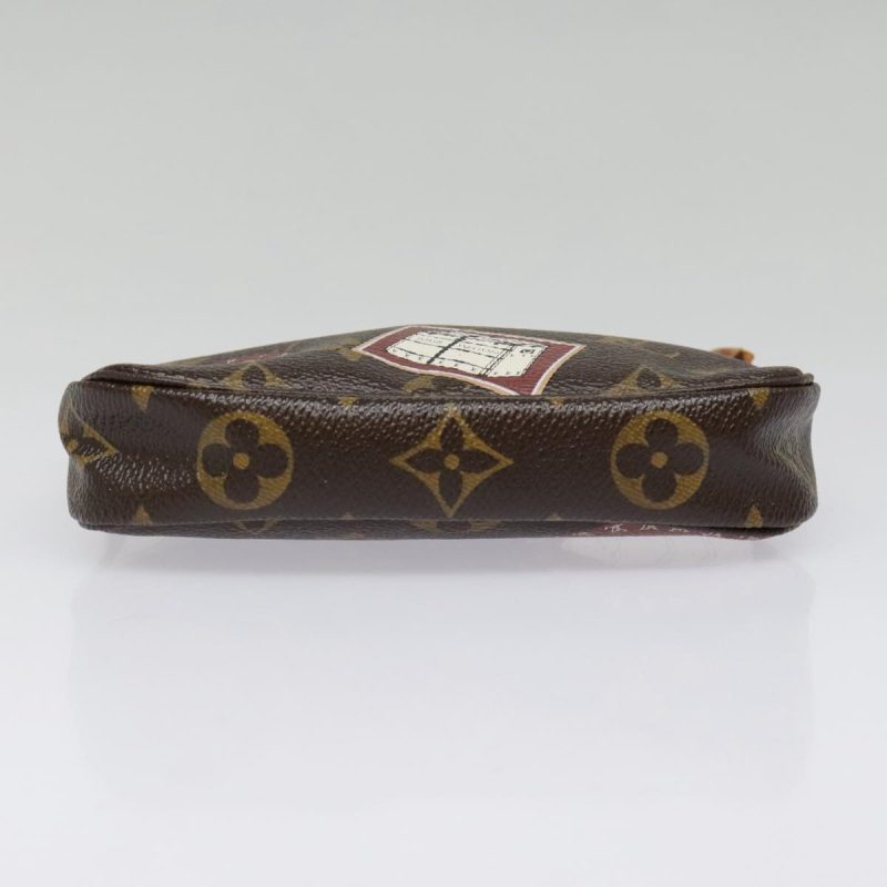 Louis Vuitton Monogram Patch Mini Pochette Accessoires Pouch M95804 Auth 93945 - Image 5