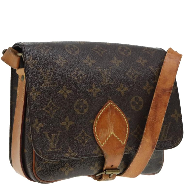 Louis Vuitton Monogram Cartouchiere MM Shoulder Bag M51253  93953