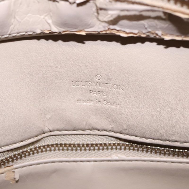 Louis Vuitton Monogram Vernis Houston Hand Bag Beige M91004  93972 - Image 9