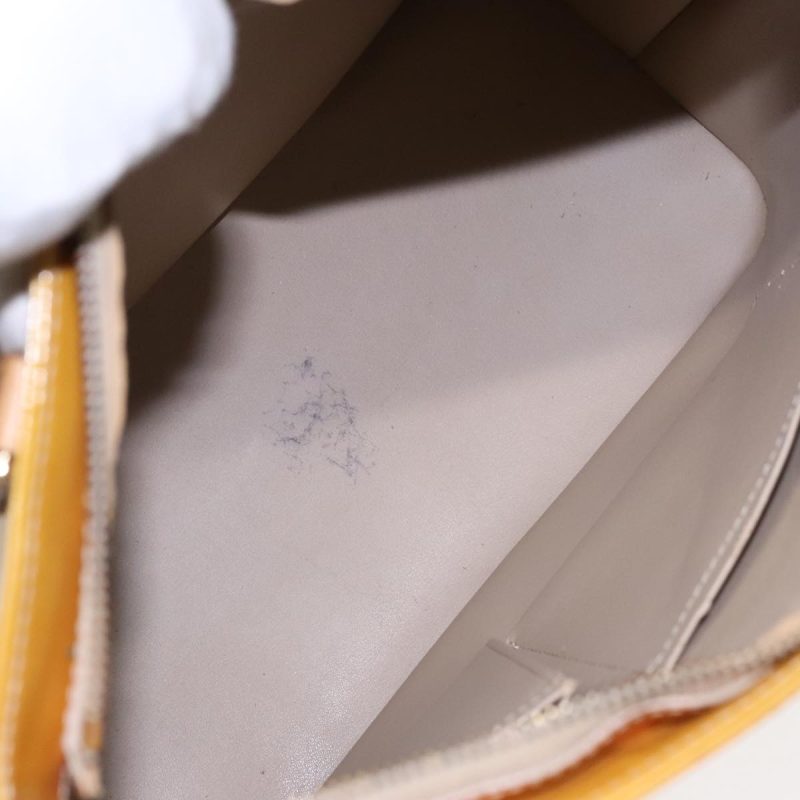 Louis Vuitton Monogram Vernis Houston Hand Bag Beige M91004  93972 - Image 10