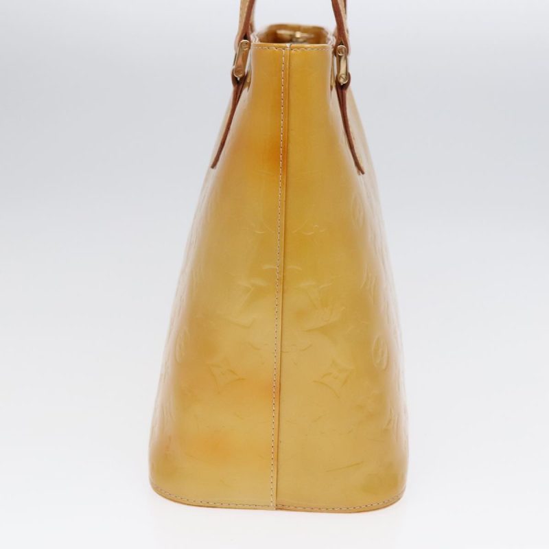 Louis Vuitton Monogram Vernis Houston Hand Bag Beige M91004  93972 - Image 4