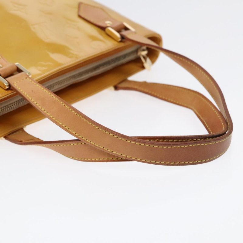 Louis Vuitton Monogram Vernis Houston Hand Bag Beige M91004  93972 - Image 7