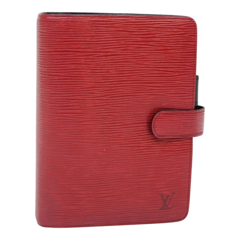Louis Vuitton Epi Agenda MM Day Planner Cover Red R20047  94043