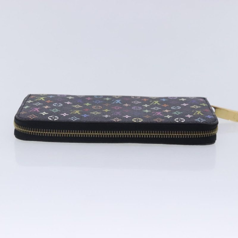 Louis Vuitton Monogram Multicolor Zippy Wallet Black M60243  94121 - Image 5