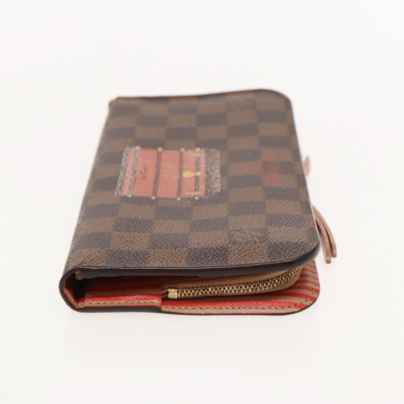Louis Vuitton Damier Ebene Portefeuille Insolite Long Wallet N63180 Auth 94122 - Image 3