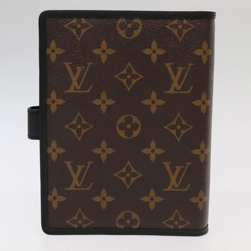 Louis Vuitton Monogram Macassar Agenda MM Day Planner Cover R21084 Auth 94356A - Image 3
