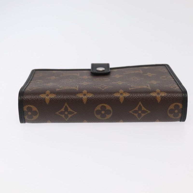 Louis Vuitton Monogram Macassar Agenda MM Day Planner Cover R21084 Auth 94356A - Image 5