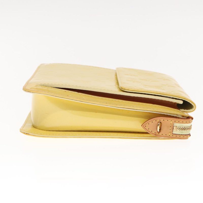 Louis Vuitton Monogram Vernis Motto Pouch Lime Yellow M91059  94362 - Image 3