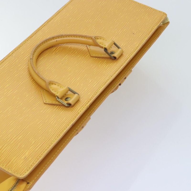 Louis Vuitton Epi Sac Triangle Hand Bag Yellow M52099  94369 - Image 6