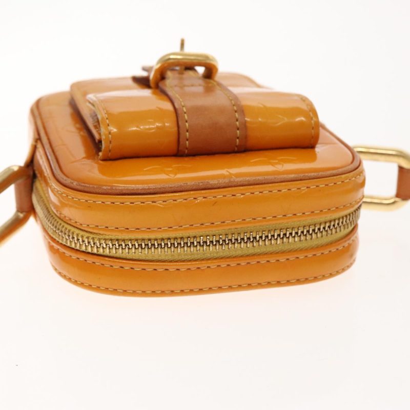 Louis Vuitton Monogram Vernis Christie PM Shoulder Bag Jaune M91110 Auth 94370 - Image 6