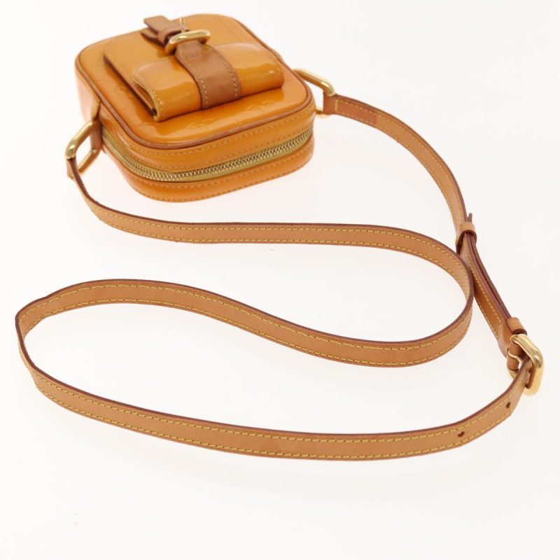 Louis Vuitton Monogram Vernis Christie PM Shoulder Bag Jaune M91110 Auth 94370 - Image 7