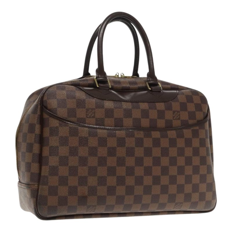 Louis Vuitton Damier Ebene Deauville Hand Bag SPO N47272  94378