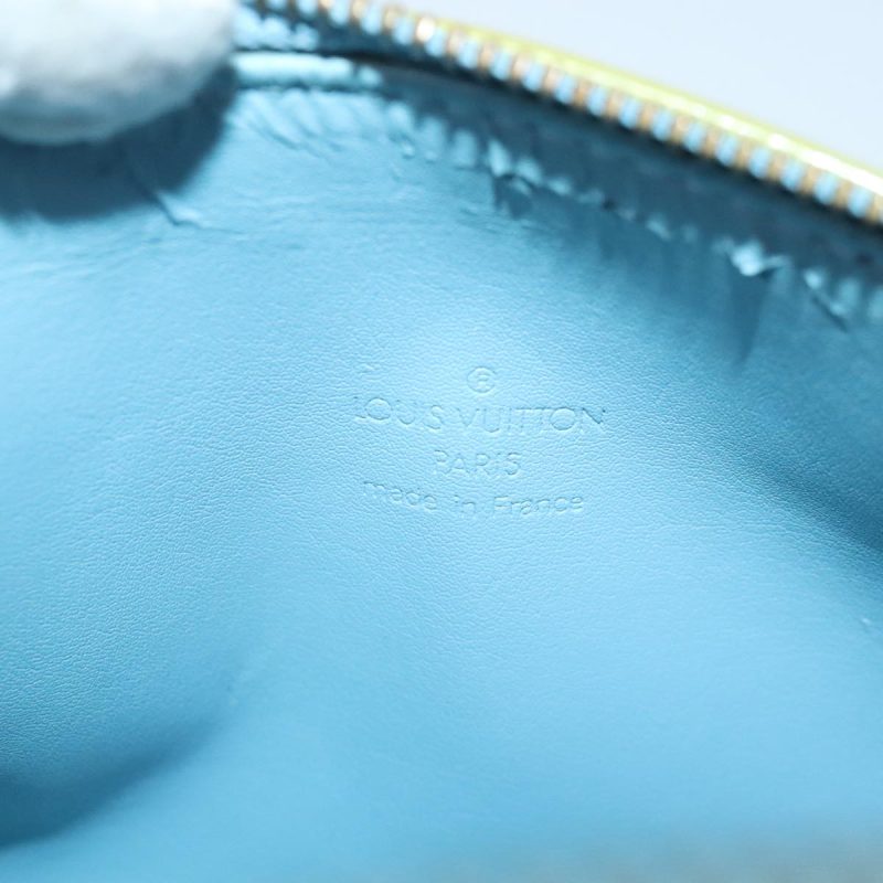 Louis Vuitton Monogram Vernis Bedford Hand Bag Baby Blue M91007  94383 - Image 10