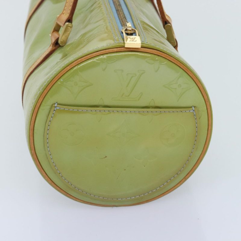 Louis Vuitton Monogram Vernis Bedford Hand Bag Baby Blue M91007  94383 - Image 4