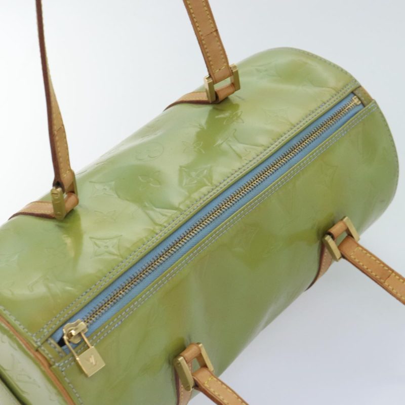 Louis Vuitton Monogram Vernis Bedford Hand Bag Baby Blue M91007  94383 - Image 6
