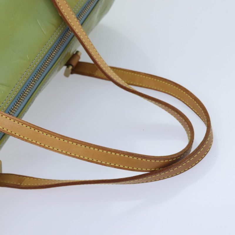 Louis Vuitton Monogram Vernis Bedford Hand Bag Baby Blue M91007  94383 - Image 7