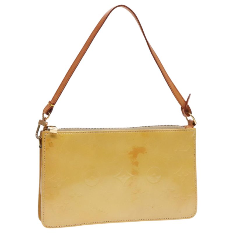 Louis Vuitton Monogram Vernis Lexington Accessory Pouch Beige M91010 Auth 94536