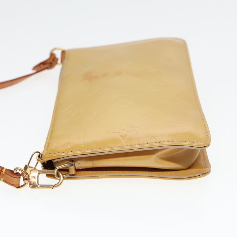 Louis Vuitton Monogram Vernis Lexington Accessory Pouch Beige M91010 Auth 94536 - Image 4