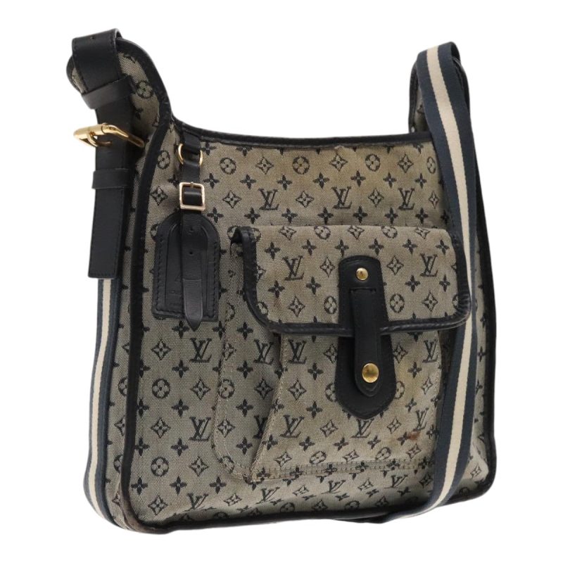 Louis Vuitton Monogram Mini Buzas Marie Kate Shoulder Bag Blue M92320 Auth 94595