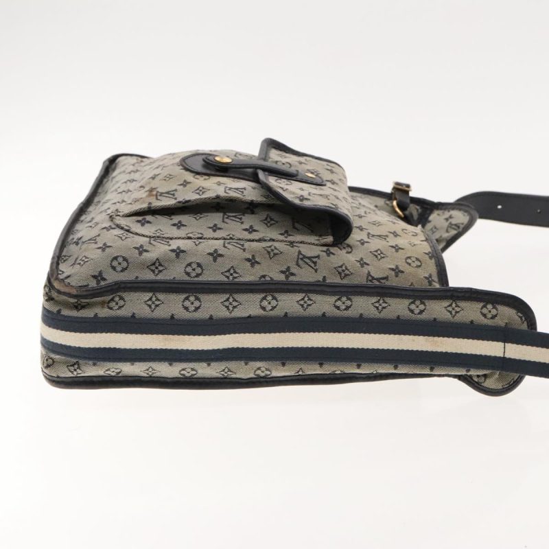Louis Vuitton Monogram Mini Buzas Marie Kate Shoulder Bag Blue M92320 Auth 94595 - Image 3