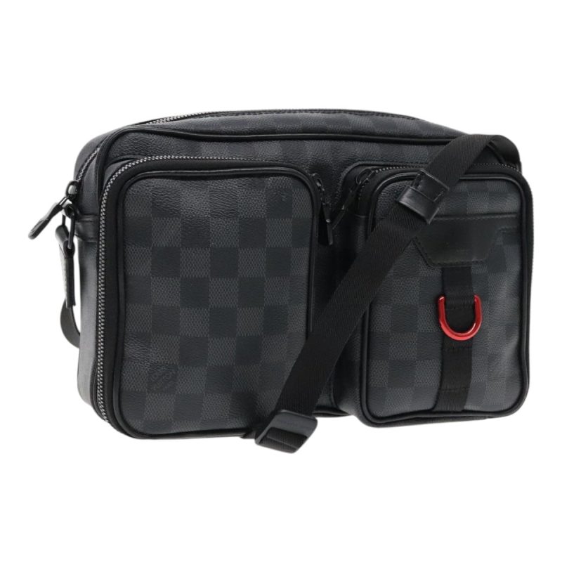 Louis Vuitton Damier Grafitte Utility Messenger Shoulder Bag M40280 Auth 94640A