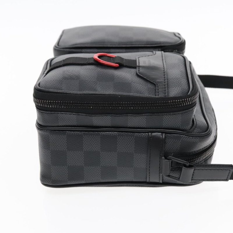 Louis Vuitton Damier Grafitte Utility Messenger Shoulder Bag M40280 Auth 94640A - Image 3