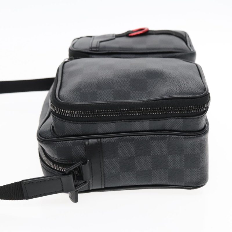Louis Vuitton Damier Grafitte Utility Messenger Shoulder Bag M40280 Auth 94640A - Image 4
