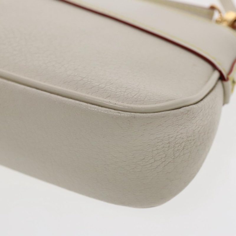 Louis Vuitton Suhari Lockit Clutch Bag Leather White M95629  94716A - Image 8