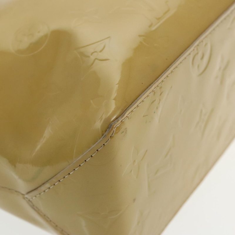 Louis Vuitton Monogram Vernis Reade PM Hand Bag Beige M91334  94767 - Image 9