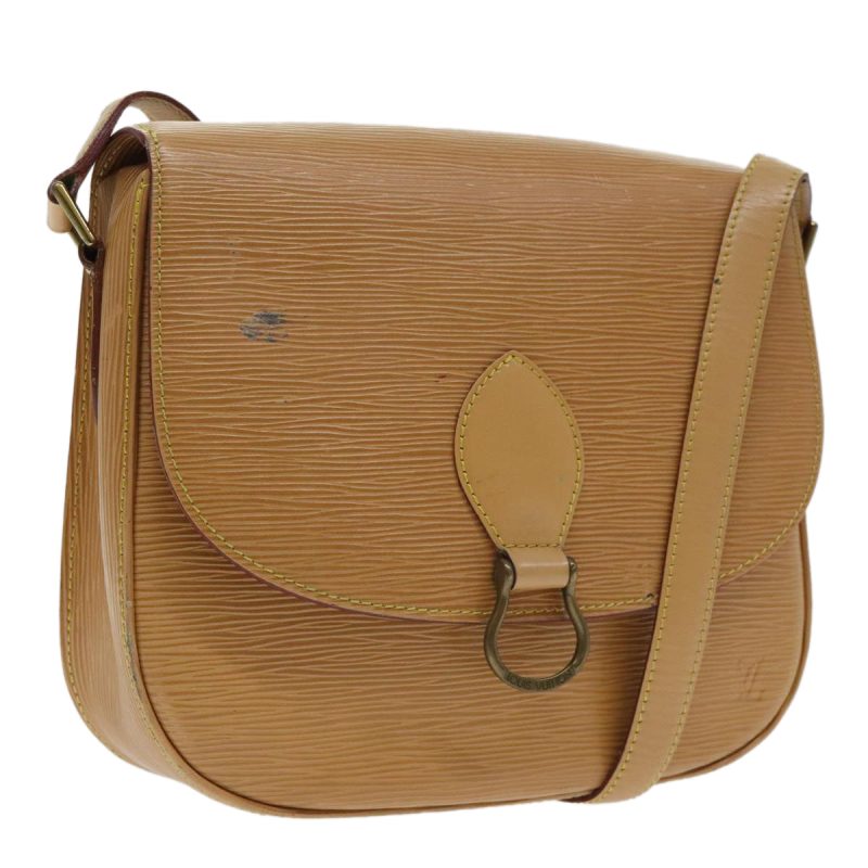 Louis Vuitton Epi Saint Cloud GM Shoulder Bag Beige M52196  94870