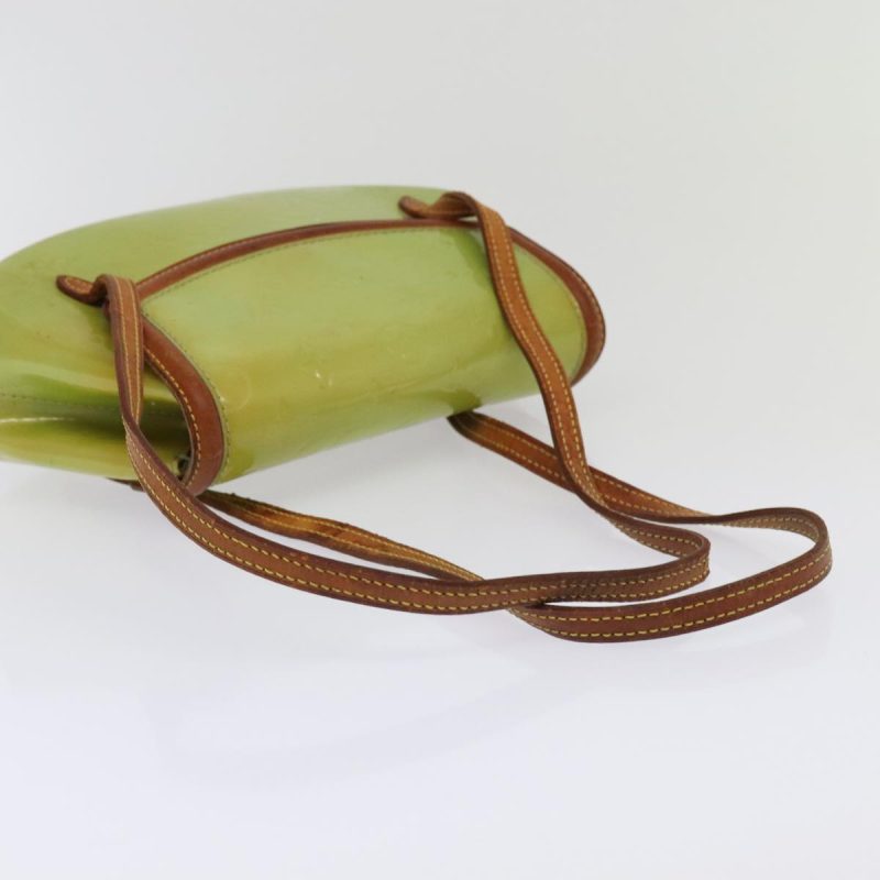 Louis Vuitton Vernis Biscayne Bay PM Shoulder Bag Peppermint M91289 Auth 94907 - Image 7