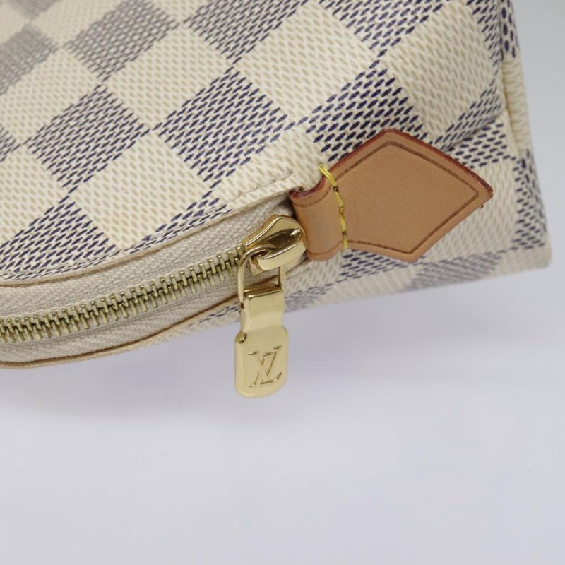 Louis Vuitton Damier Azur Pochette Cosmetic PM Pouch N60024  94941 - Image 8