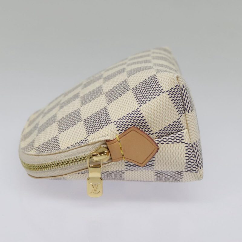 Louis Vuitton Damier Azur Pochette Cosmetic PM Pouch N60024  94941 - Image 3