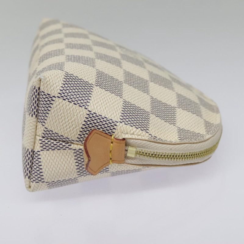 Louis Vuitton Damier Azur Pochette Cosmetic PM Pouch N60024  94941 - Image 4