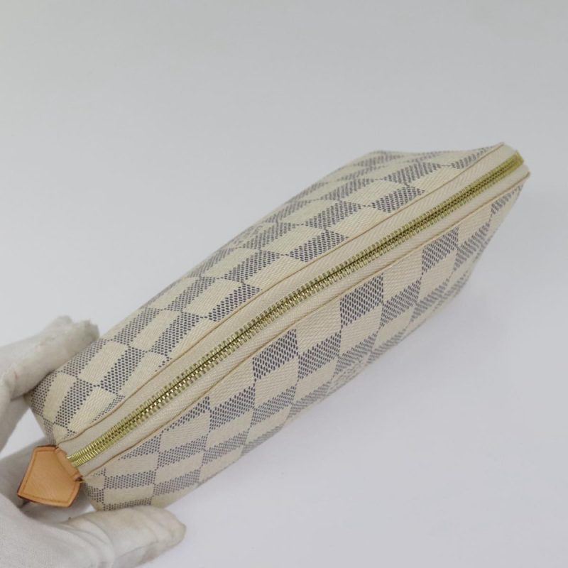 Louis Vuitton Damier Azur Pochette Cosmetic PM Pouch N60024  94941 - Image 5
