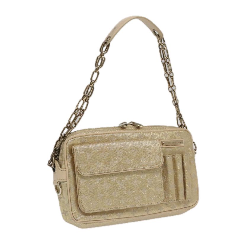 Louis Vuitton Monogram Shine McKenna Shoulder Bag Gold M92363  95234