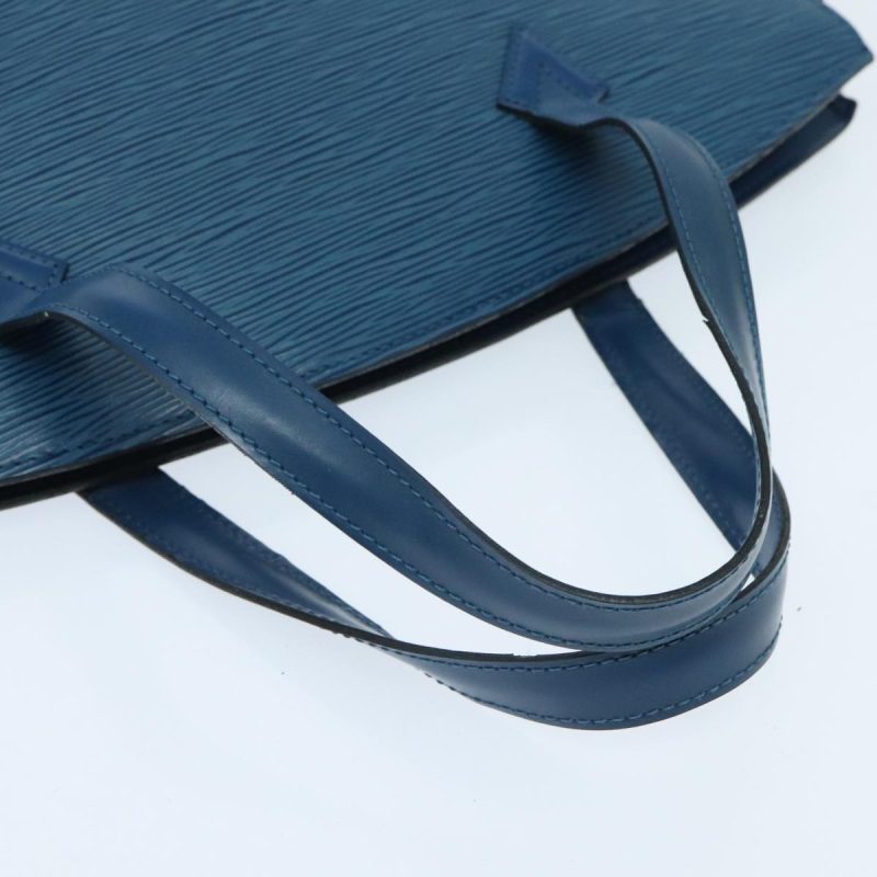 Louis Vuitton Epi Saint Jacques Shoulder Bag Blue M52275  95235 - Image 8