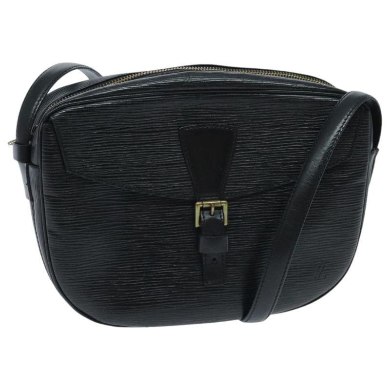 Louis Vuitton Epi Jeune Fille MM Shoulder Bag Black M52152  95238