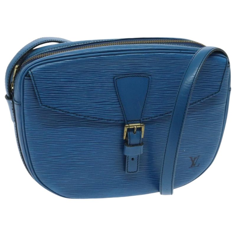 Louis Vuitton Epi June Feuille Shoulder Bag Blue M52155  95244