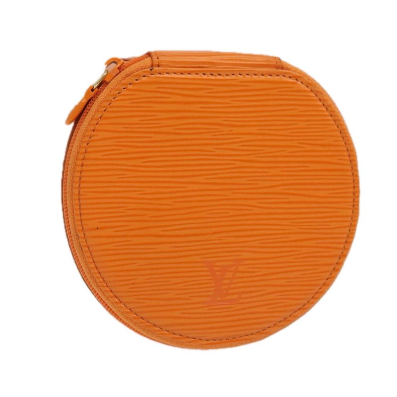 Louis Vuitton Epi Ecrin Bijoux 12 Jewelry Box Orange Mandarin  95251