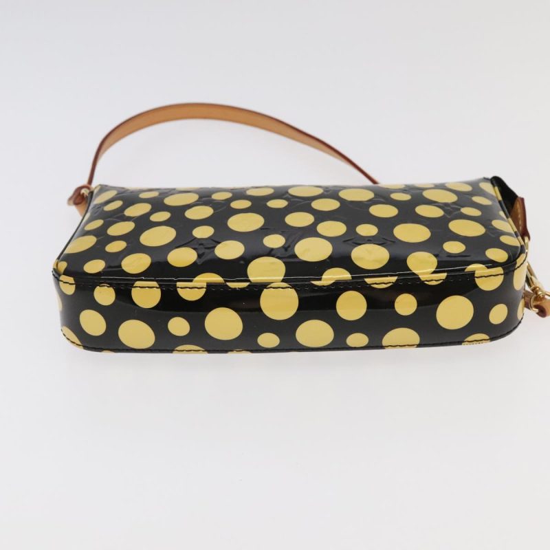 Louis Vuitton Vernis Yayoi Kusama Pochette Accessoires Black M91427 Auth 95256 - Image 5