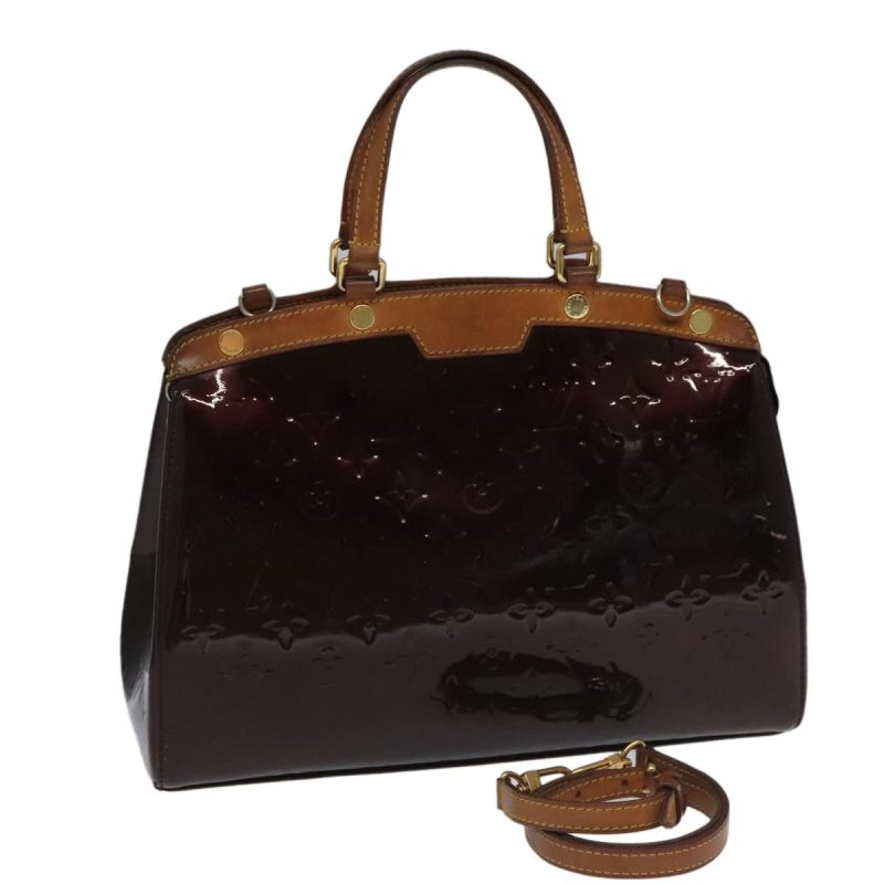 Louis Vuitton Monogram Vernis Blair MM Hand Bag Rouge Favist M91690 Auth 95259