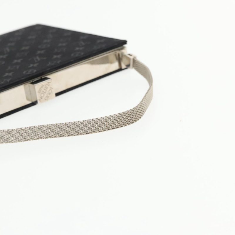 Louis Vuitton Monogram Satin Ange MM Hand Bag Black M92101  95282 - Image 7