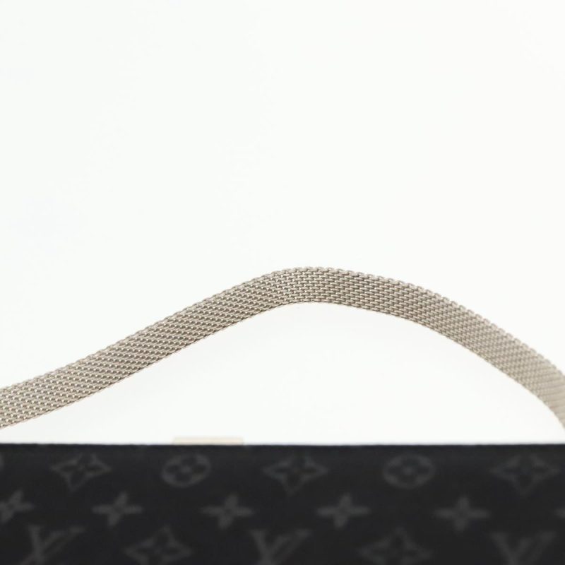 Louis Vuitton Monogram Satin Ange MM Hand Bag Black M92101  95282 - Image 8