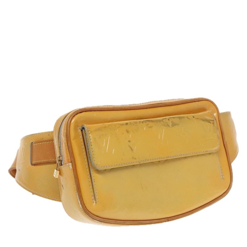 Louis Vuitton Monogram Vernis Fulton Waist bag Gris M91041  95868